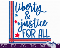 Liberty And Justice For All Sign Svg