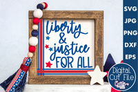 Liberty And Justice For All Sign Svg