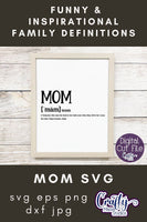 Mom Definition Svg