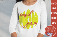 Distressed Softball Mom Svg