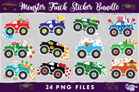 Monster Truck Printable Stickers