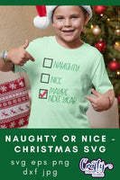 Naughty Or Nice Santa's List, Christmas Svg