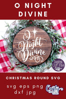 Christian Christmas Svg, O Night Divine