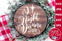 Christian Christmas Svg, O Night Divine