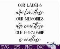 Our Laughs Are Limitless | Best Friends Svg