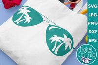 Palm Tree Sunglasses Svg