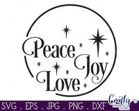 Peace Joy Love Svg