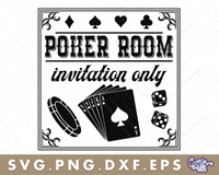 Poker Room Sign | Invitation Only