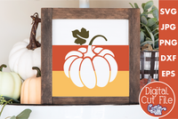 Pumpkin Silhouette - Candy Corn Pumpkin