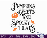 Pumpkins Sweets And Spooky Treats