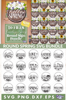 Round Spring Svg Bundle