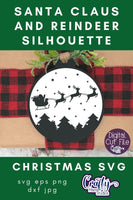 Christmas svg, Santa Silhouette