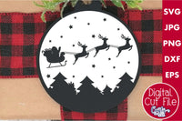 Christmas svg, Santa Silhouette