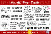 Sarcastic Svg Mega Bundle