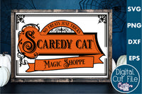 Scaredy Cat Magic Tricks Sign