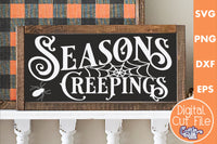 Seasons Creepings, Vintage Farmhouse Sign