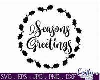 Christmas Svg, Seasons Greetings