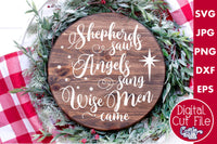 Christian Christmas Svg, Shepherds Saw