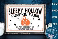 Sleepy Hollow Pumpkin Farm Sign