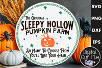 Pumpkin Farm Vintage Round Svg