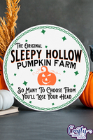 Pumpkin Farm Vintage Round Svg