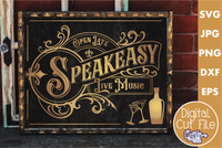 Speakeasy Open Late Svg