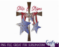 Stars And Stripes Png, Patriotic Sublimation Png