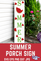 Summer Porch Sign Svg, Watermelon Svg