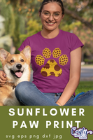 Sunflower SVG, Dog Paw