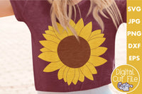 Sunflower Svg, Sunflower Monogram