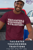 Football Svg, Tailgates Touchdowns Traditions