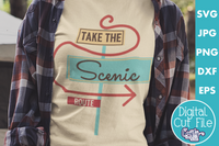 Take The Scenic Route Retro Svg