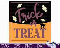 Retro Halloween Svg, Trick Or Treat