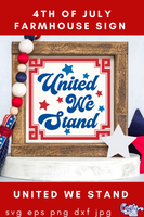 United We Stand Sign Svg