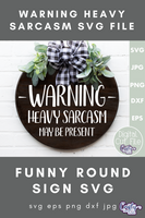 Warning Heavy Sarcasm May Be Present Svg