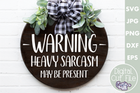 Warning Heavy Sarcasm May Be Present Svg