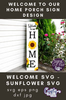 Sunflower Svg, Sunflower Home Porch Sign