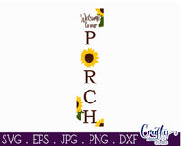 Sunflower Svg, Welcome To Our Porch