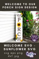 Sunflower Svg, Welcome To Our Porch