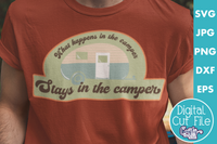 What Happens In The Camper Retro Svg