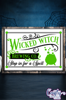 Wicked Witch Brewing, Vintage Sign